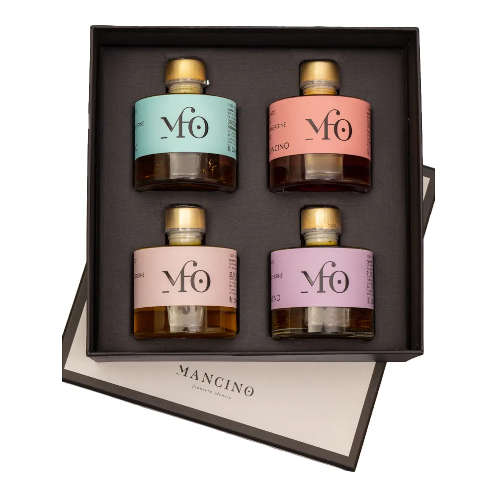 [Gift_990013] Mancino olivenolie - Fire forskellige smagsvarianter